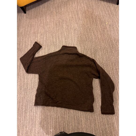 Woolworth - Vintage wool 1/4 zip sweater , Brown, XL some small pinhole defects - Picture 1 of 8